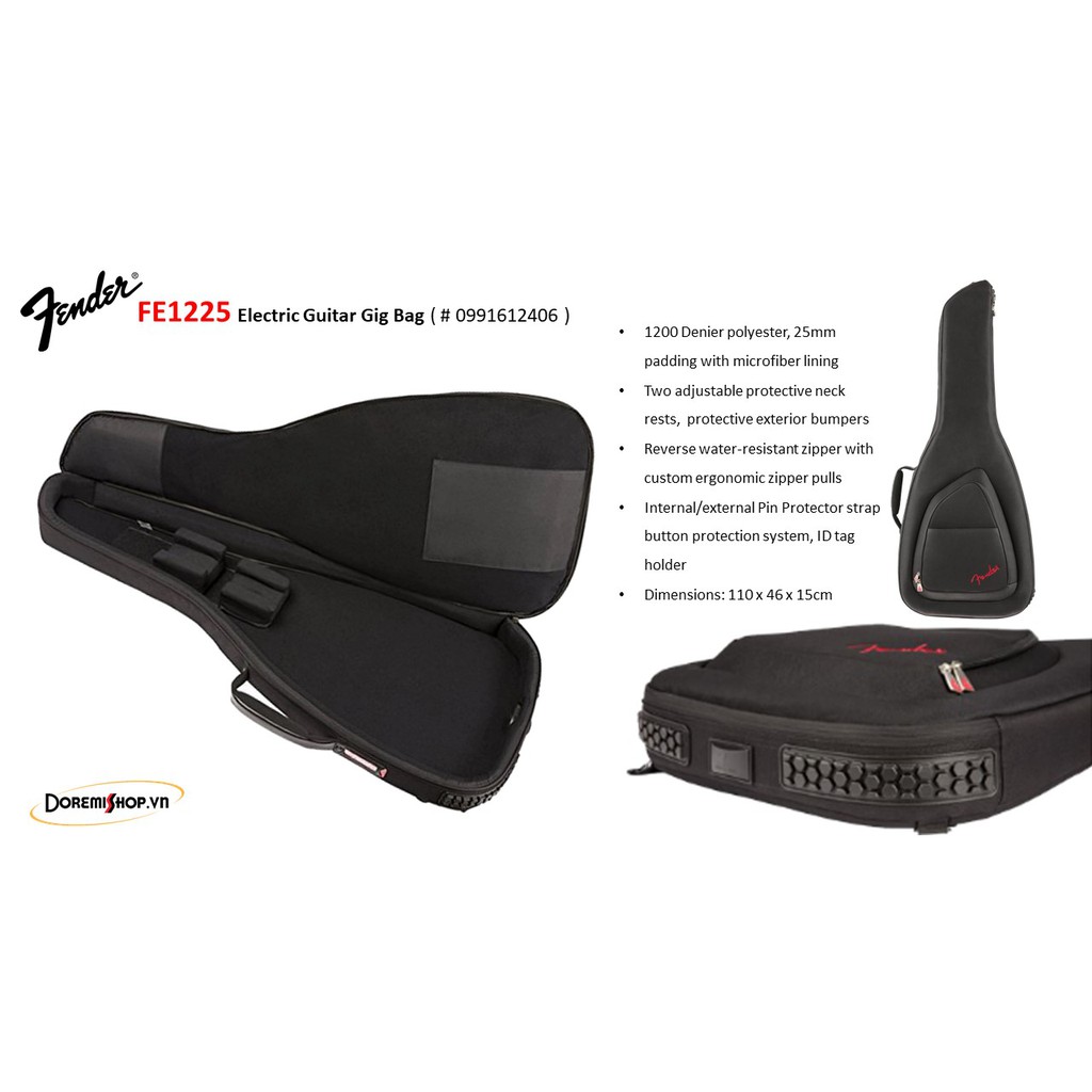 Bao đàn guitar điện và bass điện chính hãng Fender Bag FE1225 FB1225