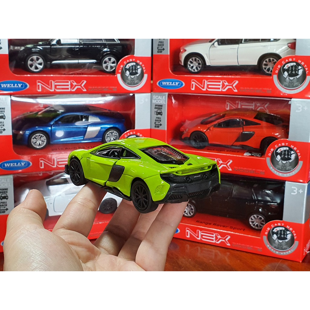 Xe Mô Hình Mclaren 675LT 1:36 Welly ( Xanh Chuối )