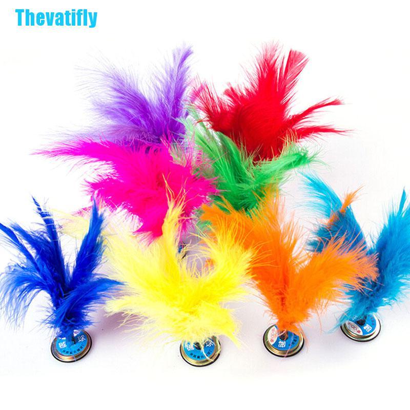 (Thevatifly) Quả Cầu Đá Jianzi Lông Vũ Phong Cách Trung Hoa