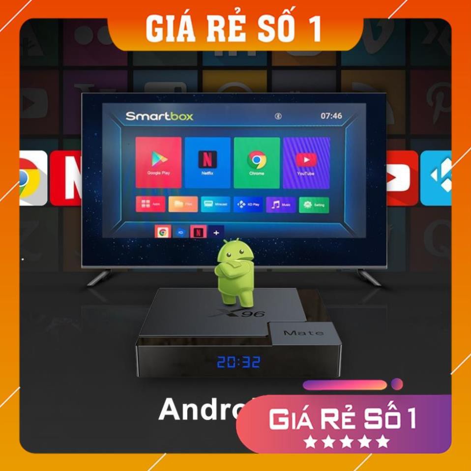 Android TV Box X96 Mate - Android 10, Ram 4GB (shopmh59)