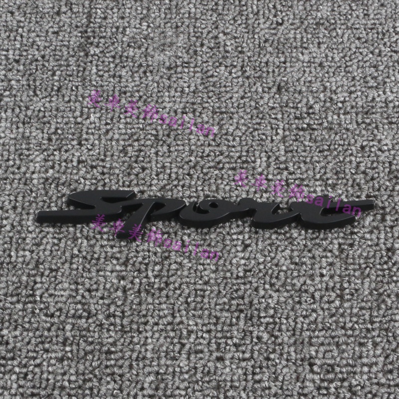 Miếng Dán Trang Trí Xe Hơi Bằng Kim Loại In Chữ Độc Đáo