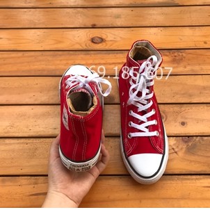 [GIÁ SỐC] Giày Thể Thao CV Cổ Cao Đỏ Tươi Nam Nữ | BigBuy360 - bigbuy360.vn