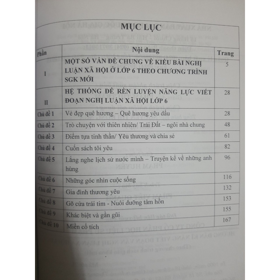 Sách - Hướng dẫn kĩ năng viết đoạn văn nghị luận xã hội lớp 6 (Theo chương trình SGK mới)