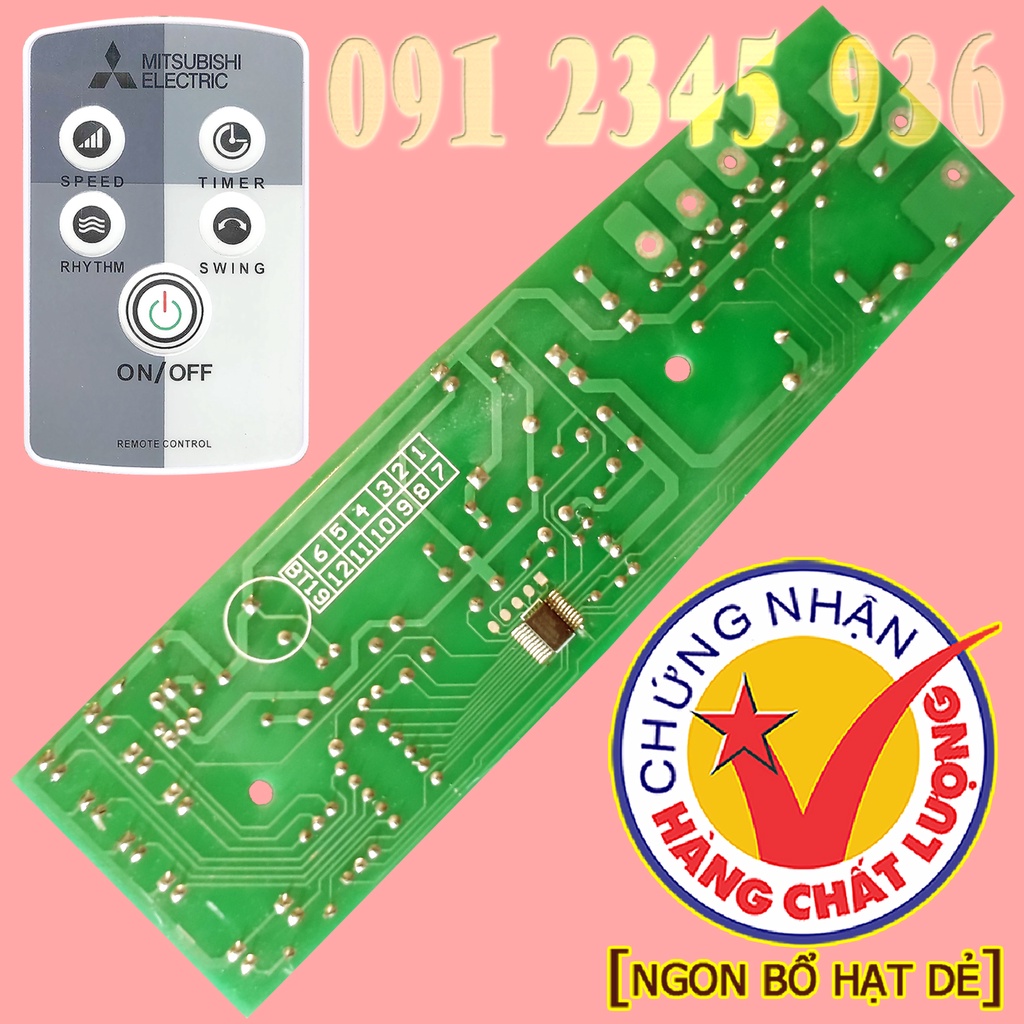 Bo Mạch quạt MITSUBISHI cho Quạt Cây và Quạt Đứng Mitsubishi mẫu mã LV16-R + LV16-RT + LV16-RR + LV16-RS +...