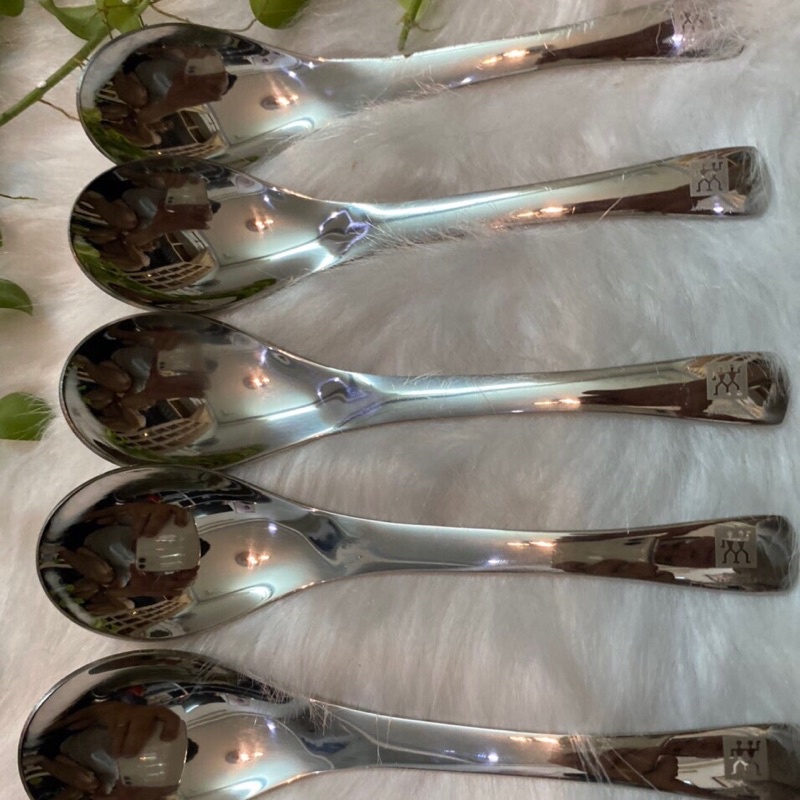 Thìa cơm Zwilling Đức bộ 5 cây không rỉ sét, mua 1 lần dùng mãi mãi