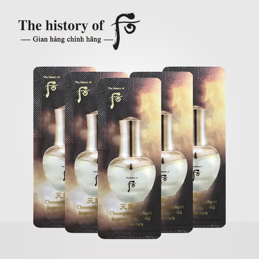 Tinh chất Whoo Cheongidan Radiant Regenerating Gold Concentrate 1ml/gói - Tinh chất Whoo vàng. Tinh chất whoo. tinh chất | BigBuy360 - bigbuy360.vn