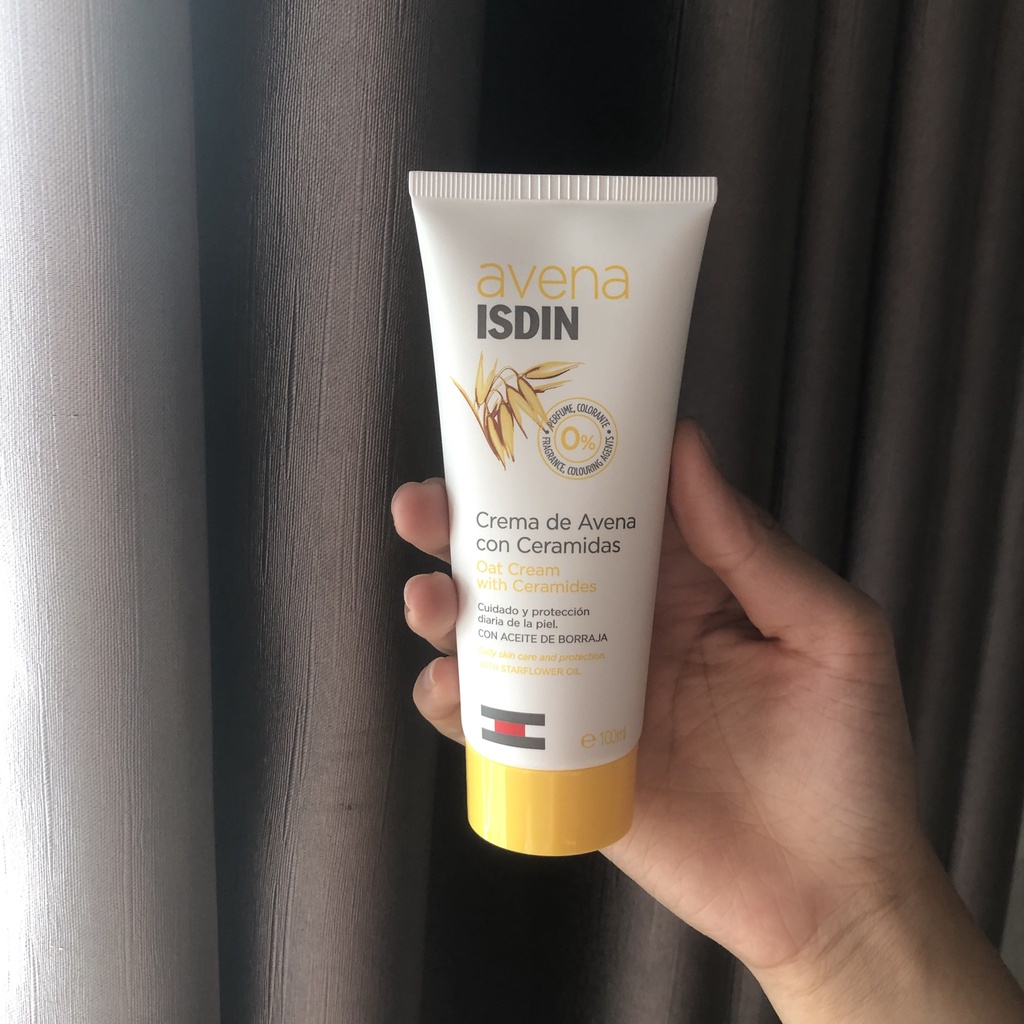Kem dưỡng ẩm, phục hồi da Avena Isdin Oatmeal Cream with Ceramides 100ml