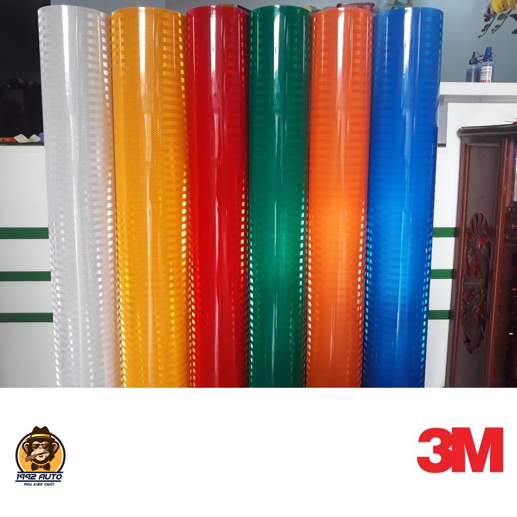 Màng Phản quang 3M Seri 3900 - 1.22m x 1m tương đương hơn 1m2–Tùy chọn màu An Toàn Ban Đêm,Dán xe,Decal Cao Cấp
