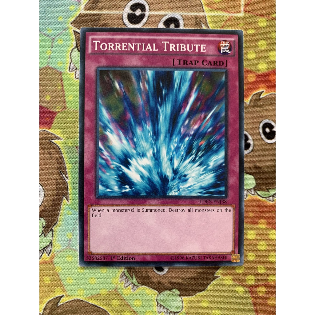 Thẻ Bài Mint90 Yugioh Trap Torrential Tribute - Common