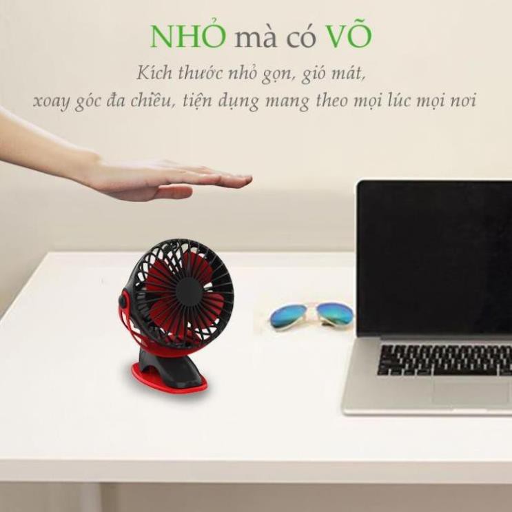 [Giá Rẻ] Quạt sạc mini YOOBAO F04 xoay góc 720độ, 32 tiếng, đế kẹp đa năng hoặc đặt bàn - BH 6 tháng | BigBuy360 - bigbuy360.vn