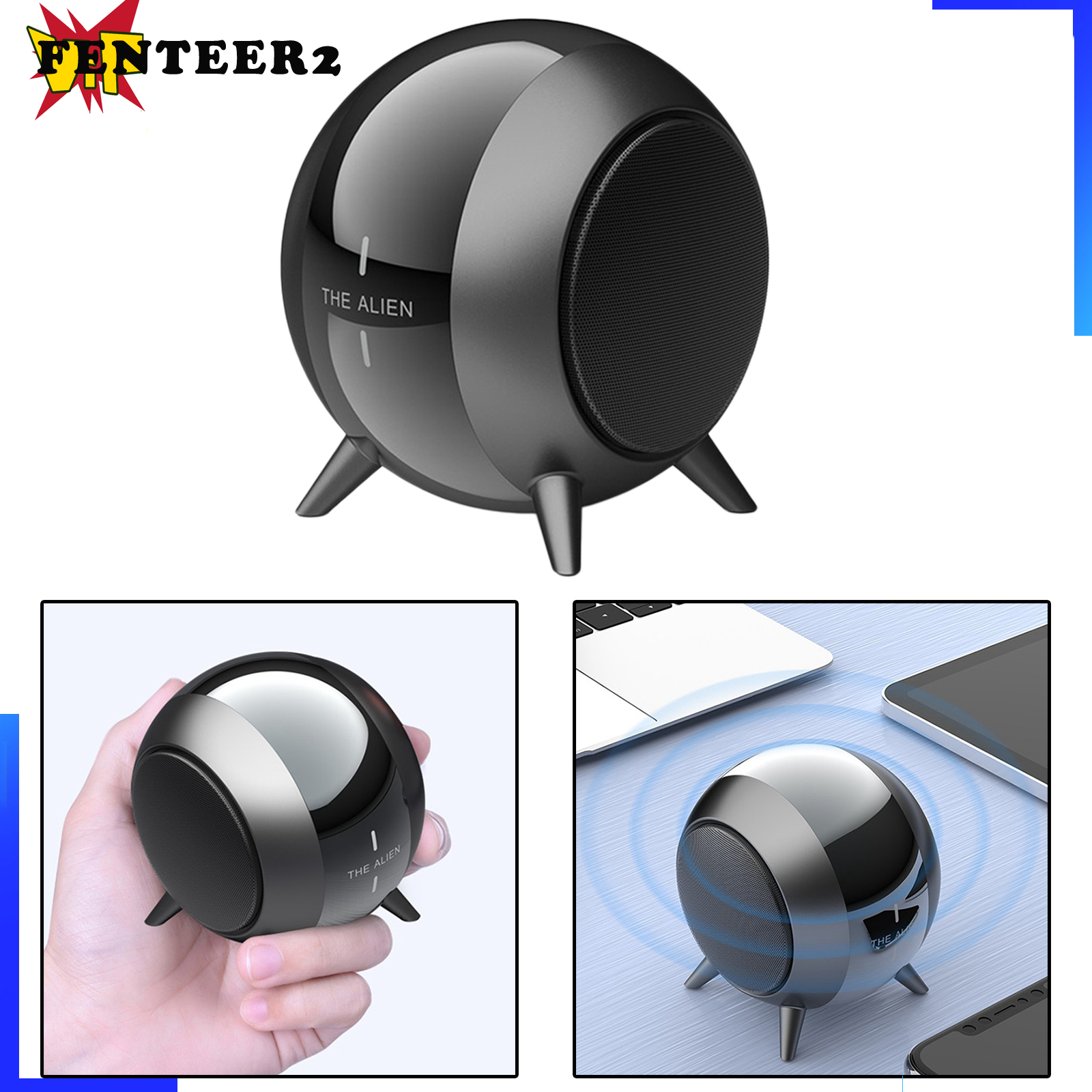 (Fenteer2 3c) Bluetooth Không Dây Âm Thanh 6h Playtime