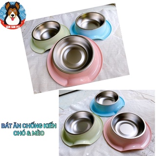 Bát ăn inox chống kiến chó & mèo
