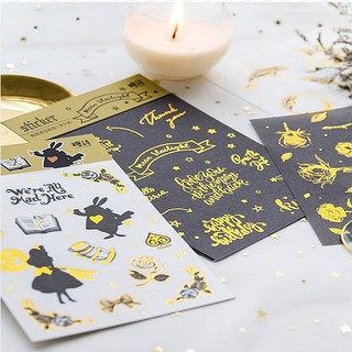 Sticker Nhũ Vàng Lấp Lánh 2