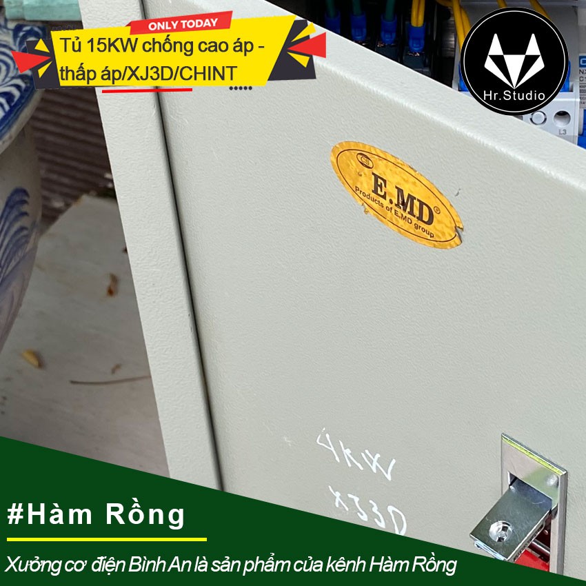 Tủ bảo vệ động cơ 3 pha công suất 15KW chống đảo pha, thấp áp, cao áp ngắn mạch và quá dòng chính hãng CHINT