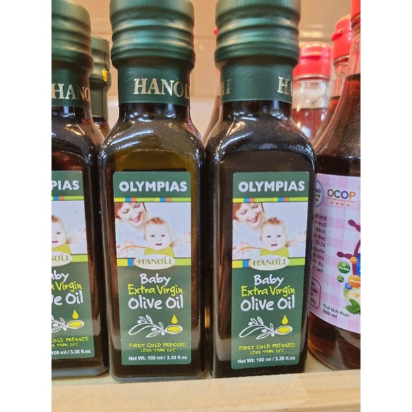 Dầu Oliu Hanoli siêu nguyên chất Olympias 100ml