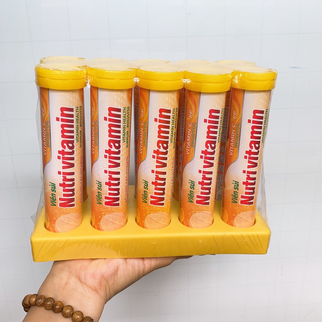 Viên sủi NUTRI VITAMIN - Bổ sung các vitamin, giúp nâng cao sức đề kháng