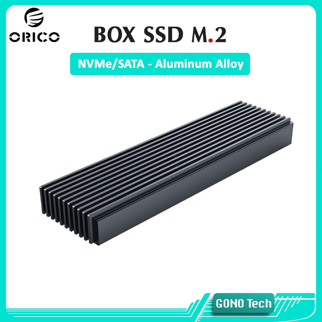Box SSD M2 NVMe/SATA Orico M2PJ M2PJM-C3 | Chuyển SSD M.2 PCIe/NGFF to USB Type-C làm ổ cứng di động
