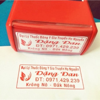Dấu khắc tên shop Shiny