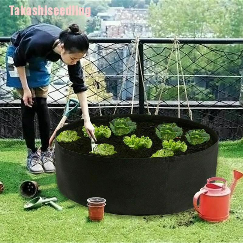 Túi trồng cây hoa rau củ hình tròn tiện lợi dành cho sân vườn