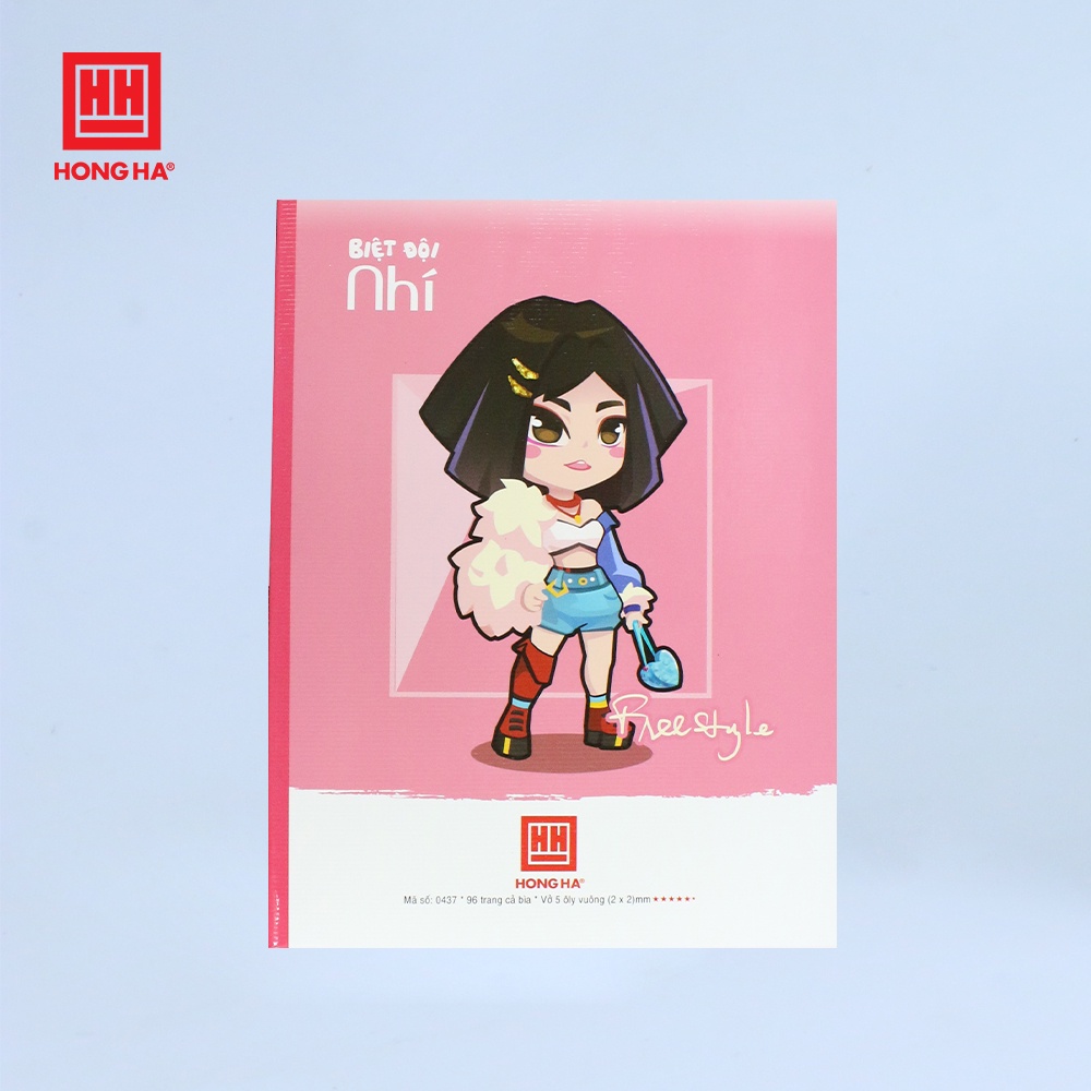 Vở 4 ô ly 96 trang Hồng Hà Class Monster 0428 | Vở học sinh miền Trung - Nam (10 quyển)