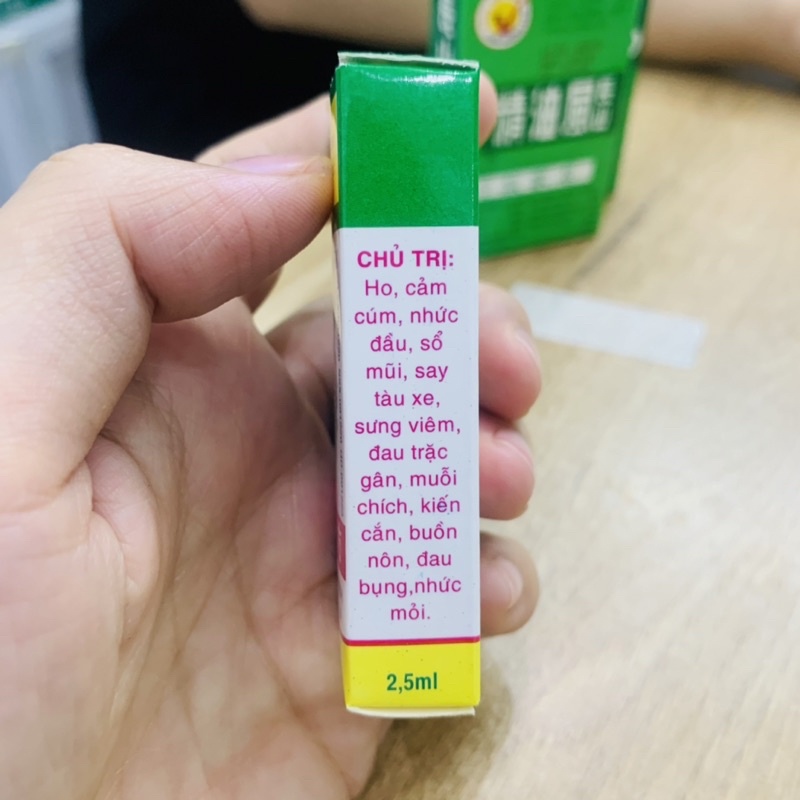 Dầu gió Trường Sơn chai 6ml - Giải Cảm Ho Sổ Mũi Nhức Đầu