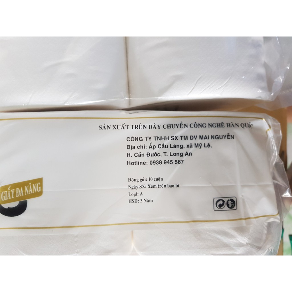 GIẤY VỆ SINH HÀN QUỐC MISA 1 LỐC 10 CUỘN KHÔNG LÕI 700 GRAM