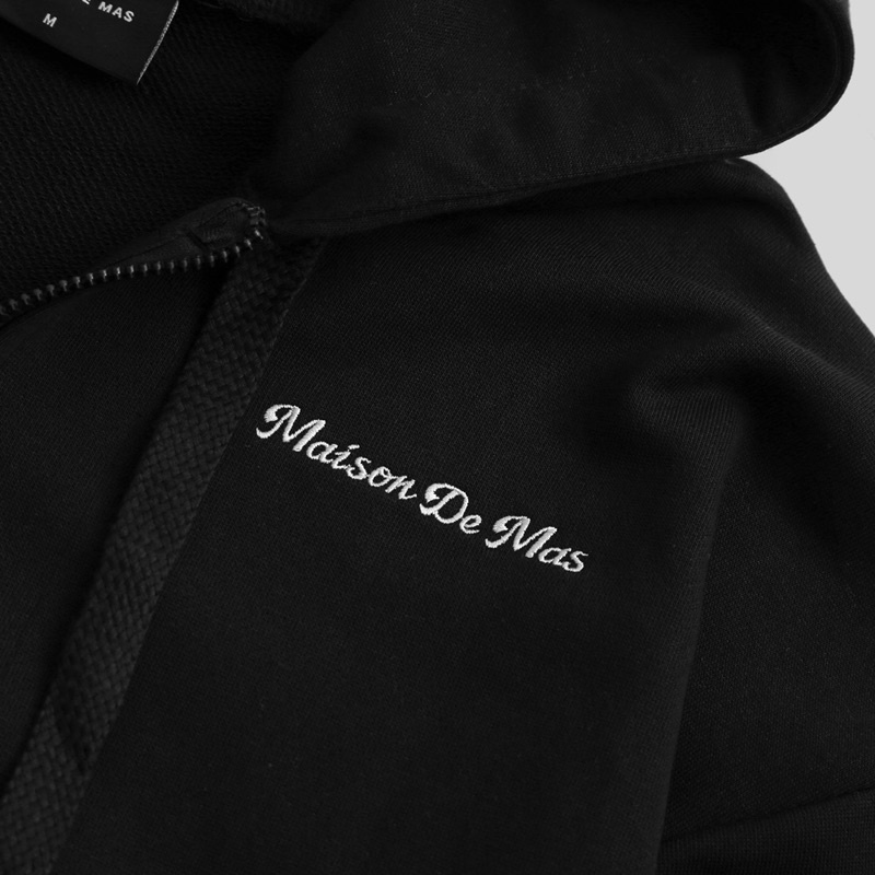 Áo khoác Zipped Hoodie - Black