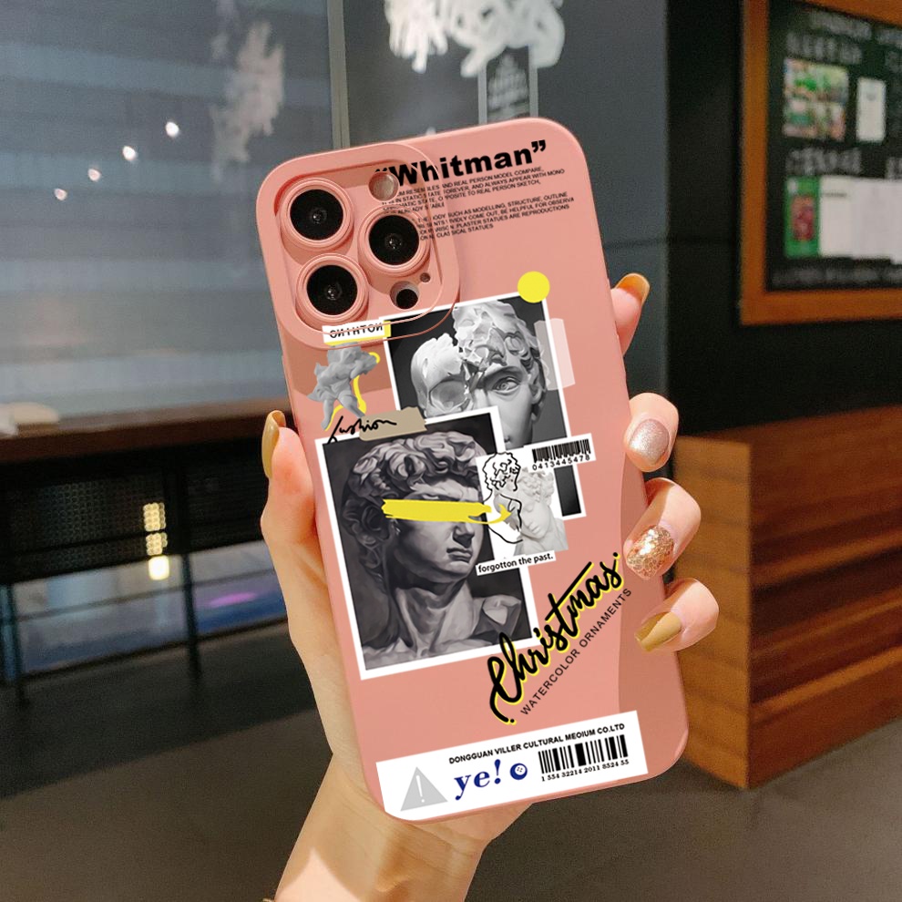 Ốp Điện Thoại Góc Vuông In Hình Tượng David Cho OPPO Reno7 4G Reno6 Reno8 Z 5G Reno5 F 7 Lite A17 A17K A77S A57S