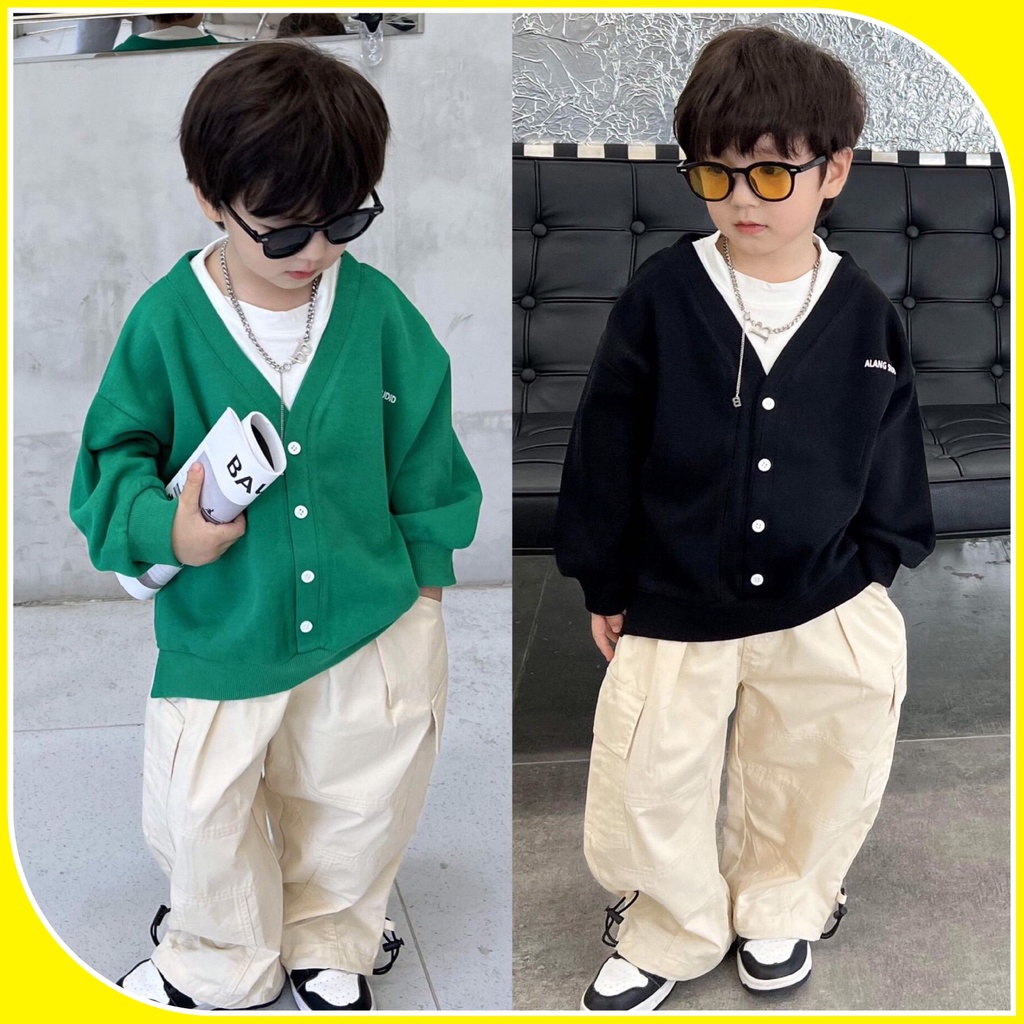 A185- Áo nỉ bé trai mix thun trắng size 90 -140, quần áo trẻ em thu đông phong cách hàn quốc