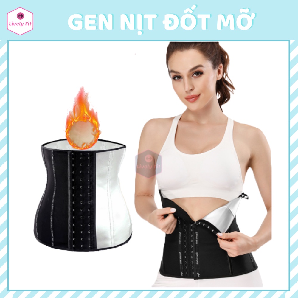 Gen Nịt Bụng Siêu Đốt Mỡ Giảm Cân, Sinh Nhiệt Đổ Mồ Hôi, Định Hình Vóc Dáng, Làm Thon Eo Lively Fit