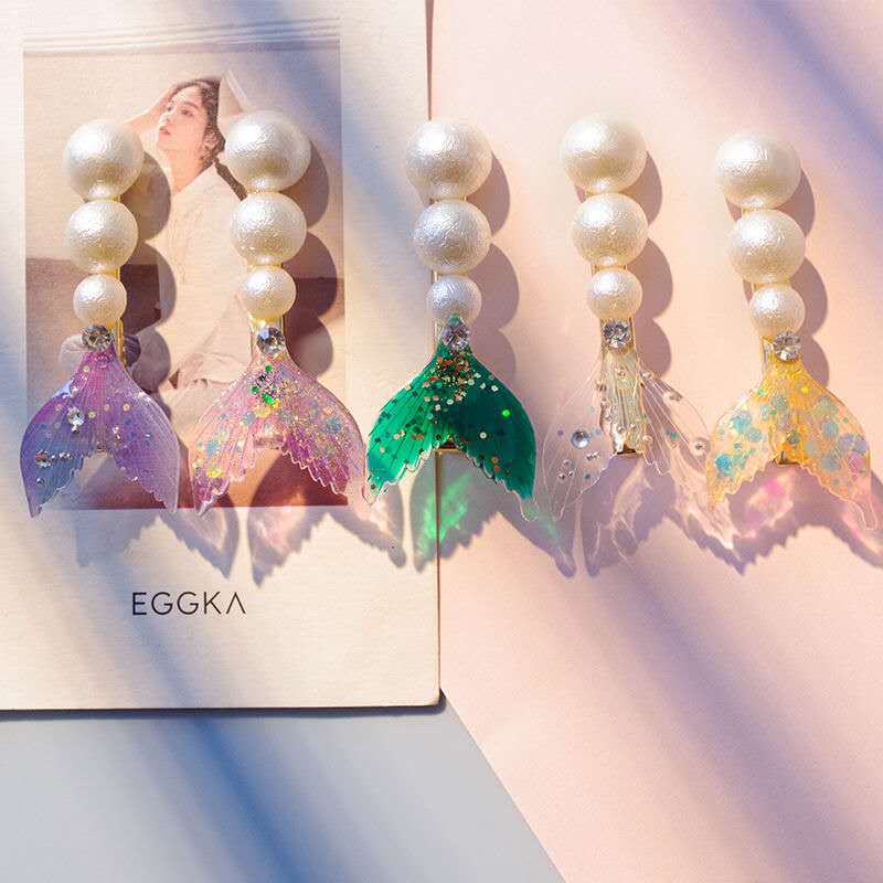 Kẹp Tóc Đuôi Cá Đính Ngọc Trai Dễ Thương Thời Trang Năm 2022