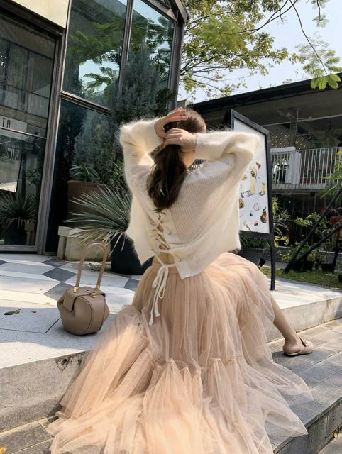 Chân váy lưới đuôi cá dài đi dự tiẹc được luôn nha | BigBuy360 - bigbuy360.vn