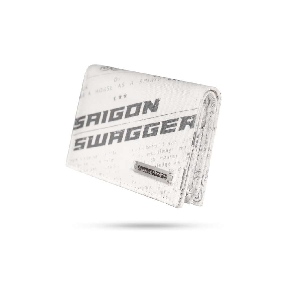 Ví Gập Đôi Nữ In Báo SAIGON SWAGGER® Journal Fold Wallet