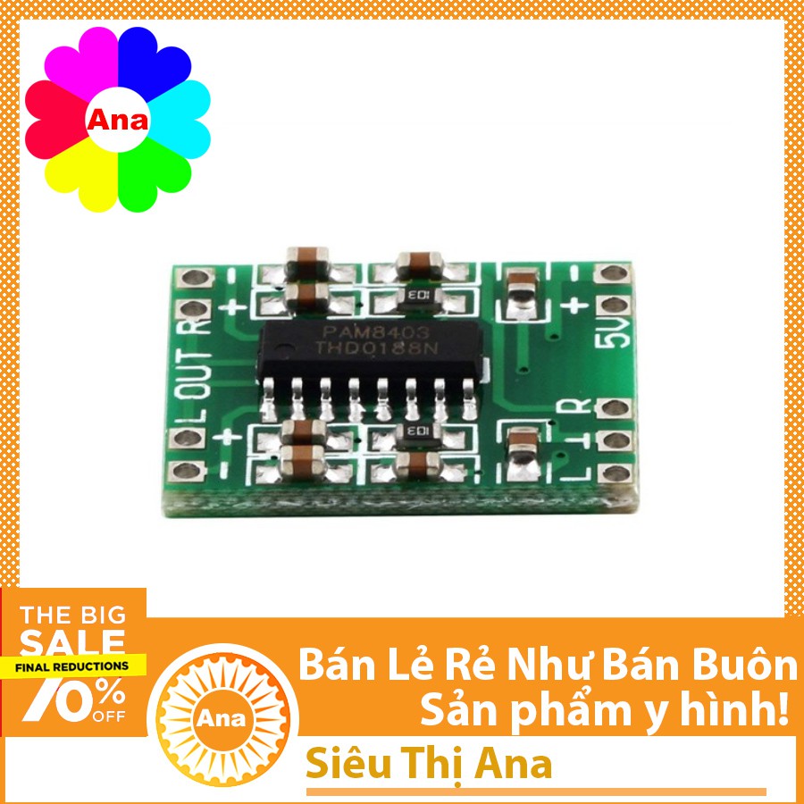 Module khuếch đại âm thanh PAM 8403 6w Hifi Mạch chế loa mini 6w