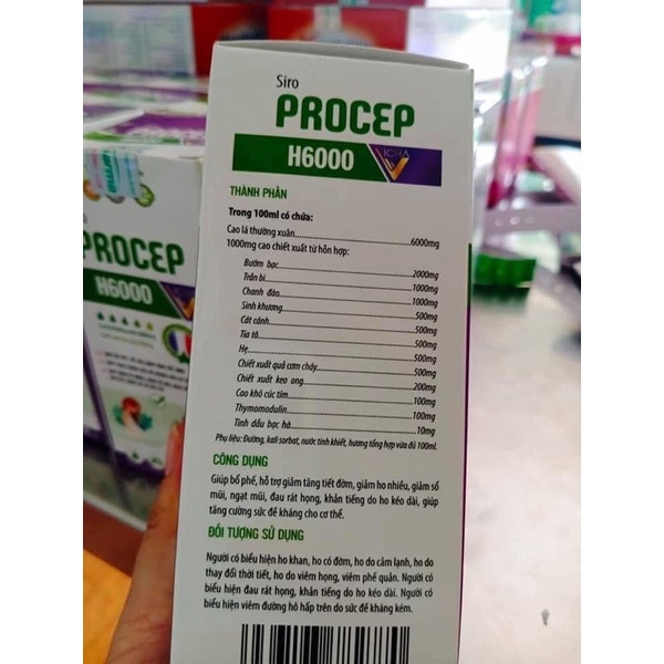 Siro ho thảo dược Procep H6000
