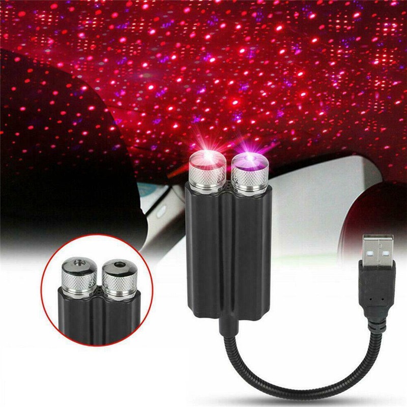 Cặp Đèn Led laser bầu trời Sao Trang Trí Nội Thất Ô Tô, Phòng Khách, Phòng Ngủ