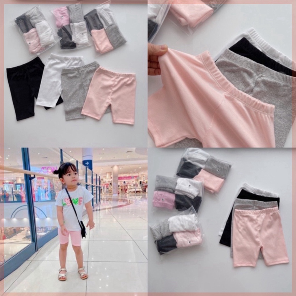 Quần Legging Đùi Mùa Hè Tiện Lợi LILIKIDS Cho Bé Gái QC12
