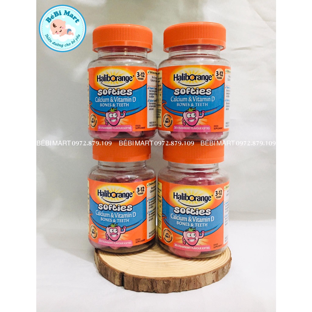 Kẹo dẻo Calcium & Vitamin D 𝐇𝐚𝐥𝐢𝐛𝐨𝐫𝐚𝐧𝐠𝐞 UK