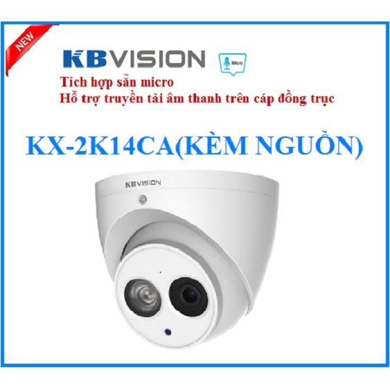 CAMERA thương hiệu Mỹ KBVISON HD KX-2K14CA+NGUỒN