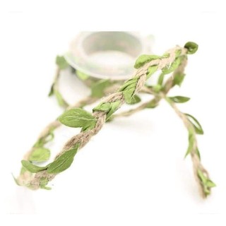 1 mét dây thừng có lá trang trí đồ handmade (bán theo mét)