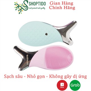 Máy rửa mặt WellDerma hình con cá nhỏ gọn, tiện dụng Cleansing Fish Hàn Quốc NPP Shoptido