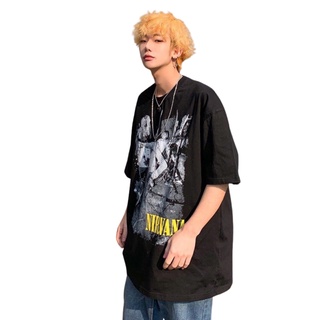 Áo thun nam nữ tay lỡ from rộng VN CLO in chữ Nirvana - AT180
