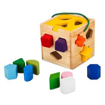 Hộp thả hình khối gỗ CHÍNH HÃNG Winwintoy| Đồ chơi cho bé 1 tuổi