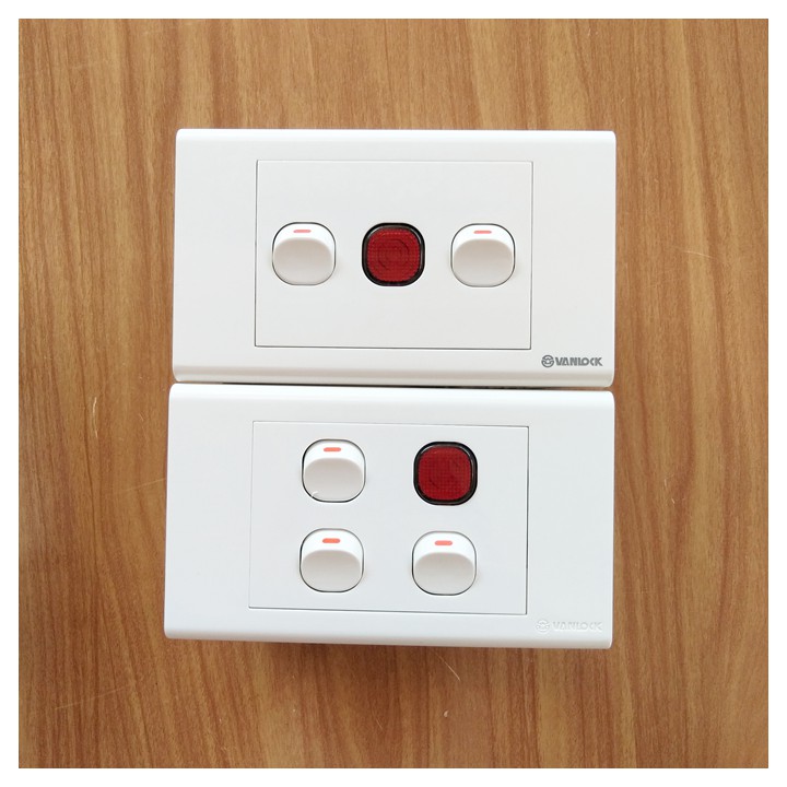 Công tắc - Đèn báo Vanlock SINO Dòng S18 Chính hãng