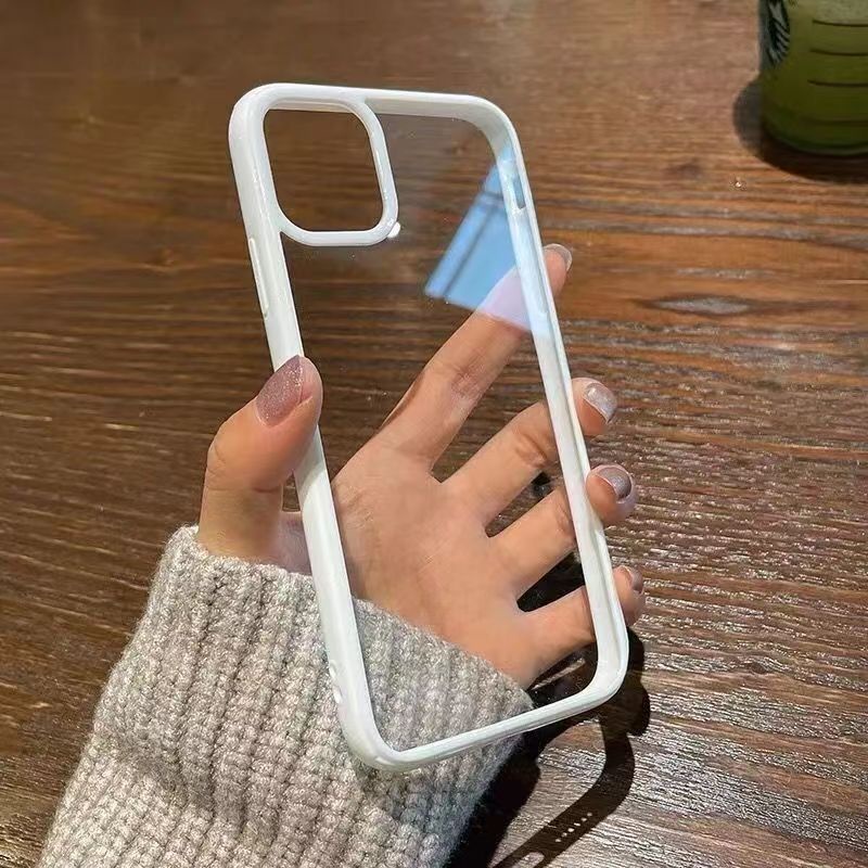 Ốp điện thoại silicone trong suốt chống sốc bảo vệ camera cho compatible for iPhone 14 Pro Max 13 Pro Max 12 11