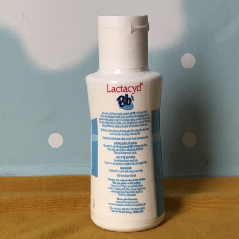 Sữa Tắm Gội Lactacyd BB-Giảm rôm sảy và hăm kẽ 60 ml cho Bé | BigBuy360 - bigbuy360.vn
