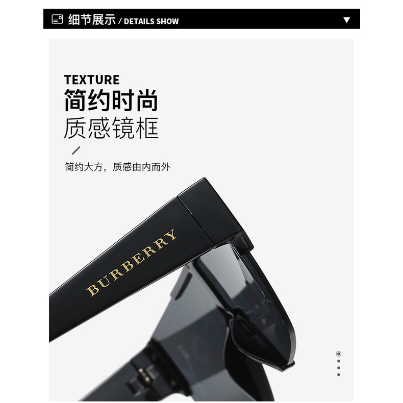 Kính Râm burberry Chống Tia uv400 Phong Cách retro