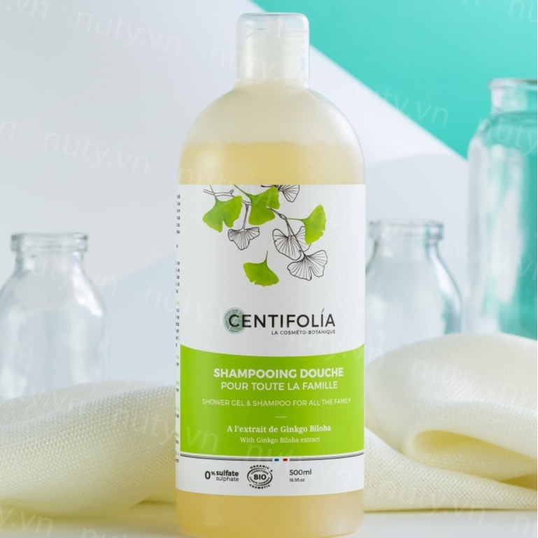 Sữa tắm gội hữu cơ Centifolia 500ml cho cả gia đình của Pháp