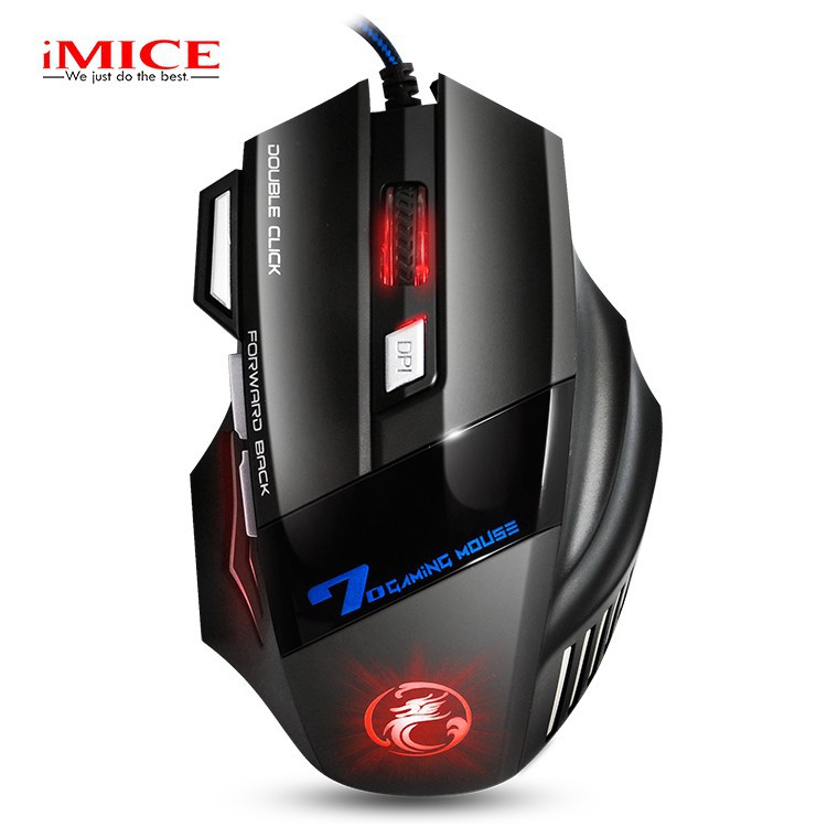 Mouse Gaming IMICE X7 Dây dù - Led 7 màu