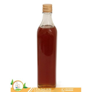 CHAI THỦY TINH VUÔNG 500ML NẮP NHÔM XOÁY KÍN